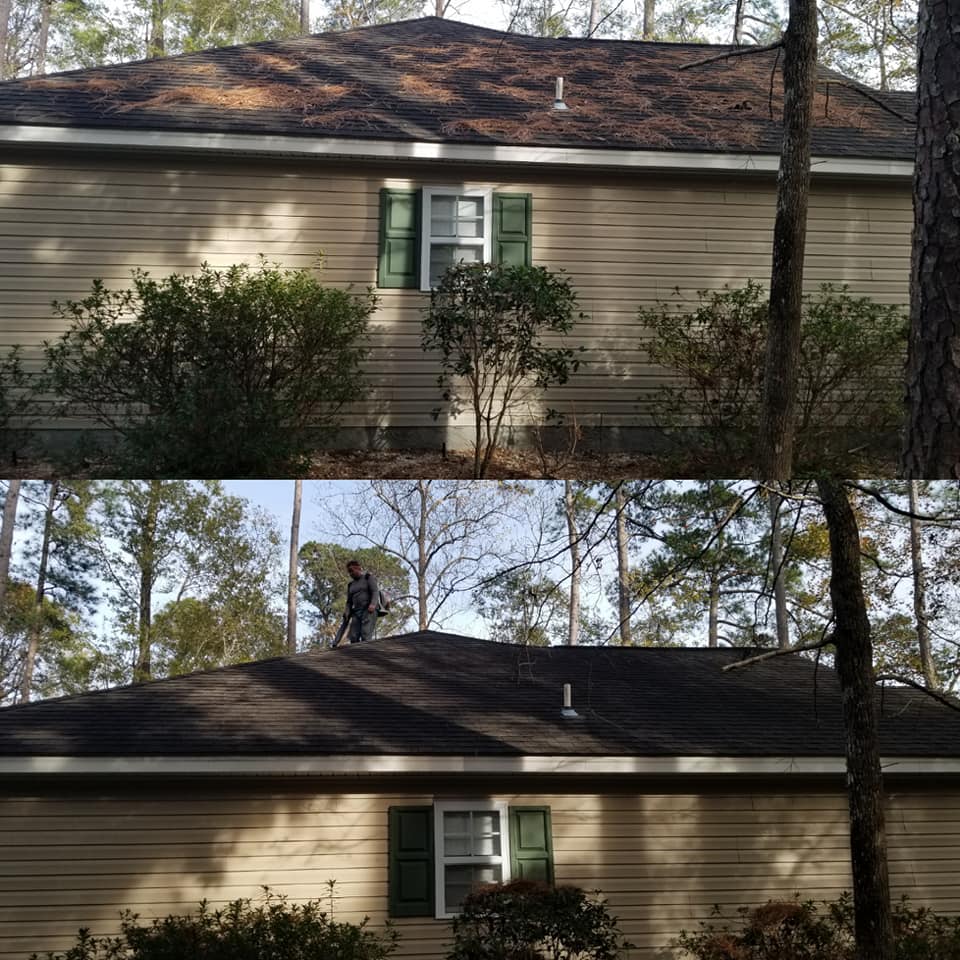 Gutter cleaning two story Carolina Shores,NC