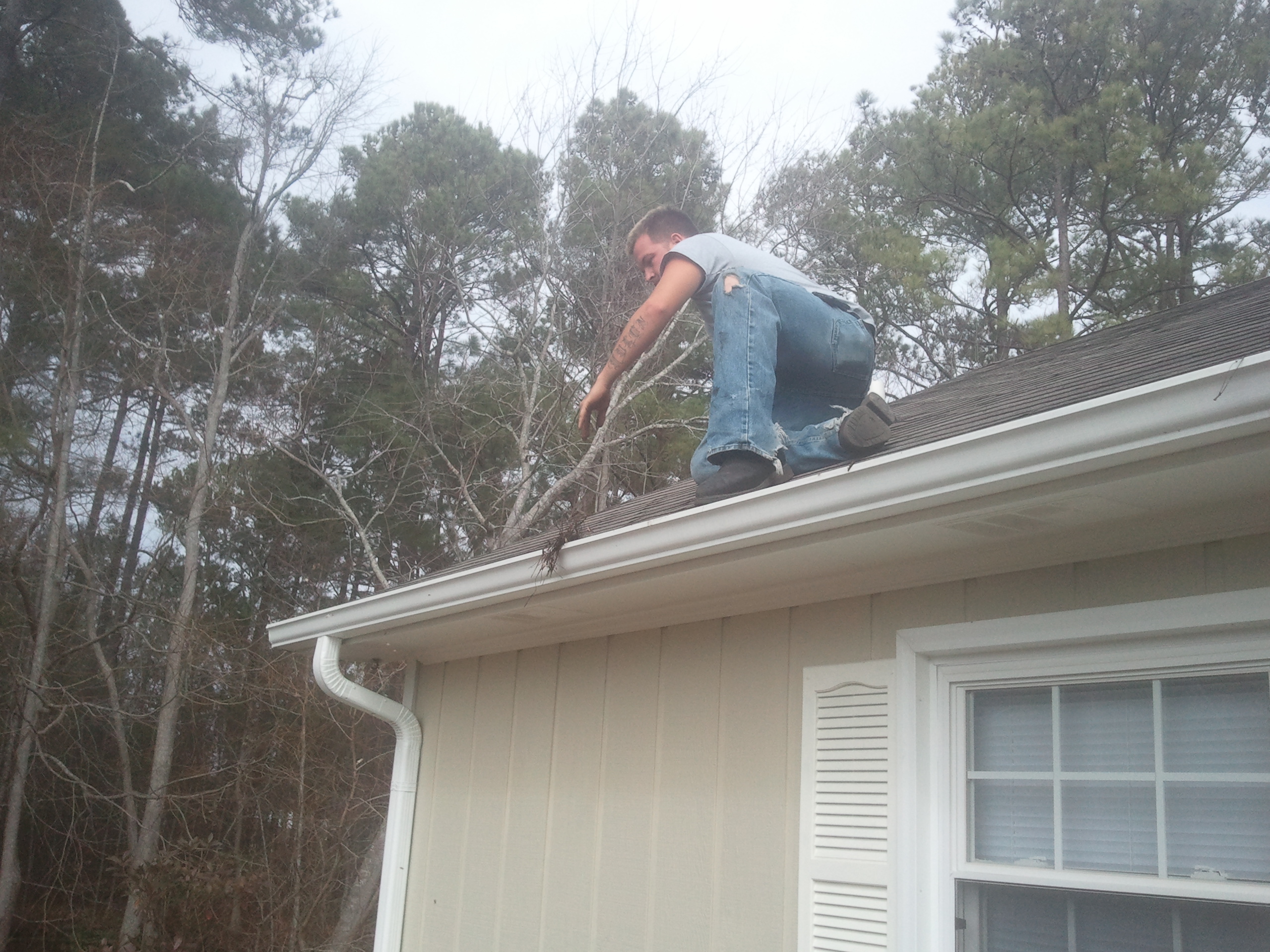 Gutter cleaning two story Little River