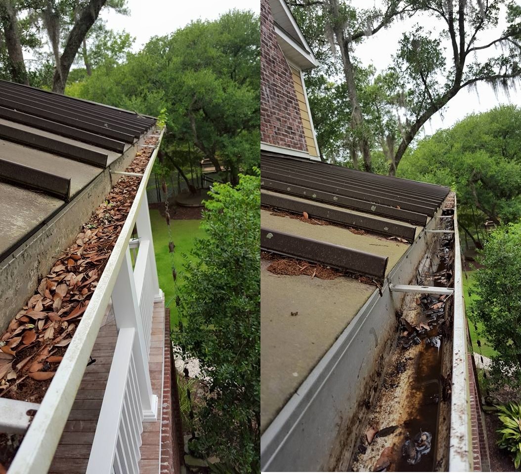 Gutter cleaning two story Conway