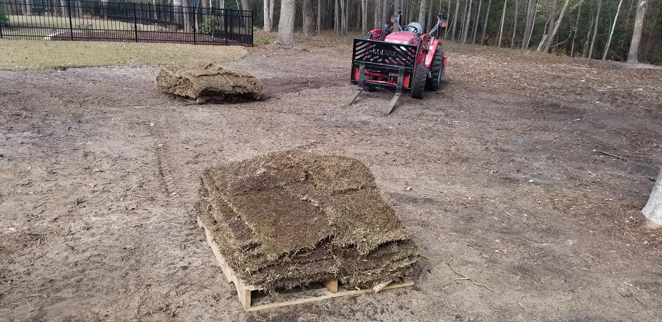 Installed 4 pallets of sod in Longs,SC 29568
