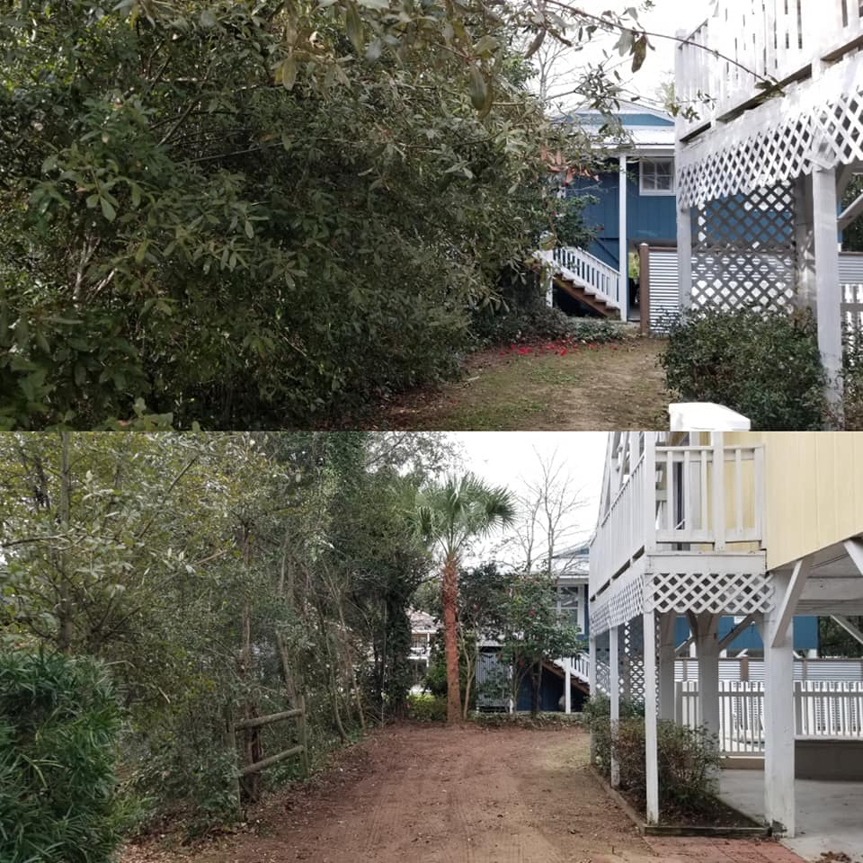 Cherry Grove, removed trees, removed debris, repaired irrigation