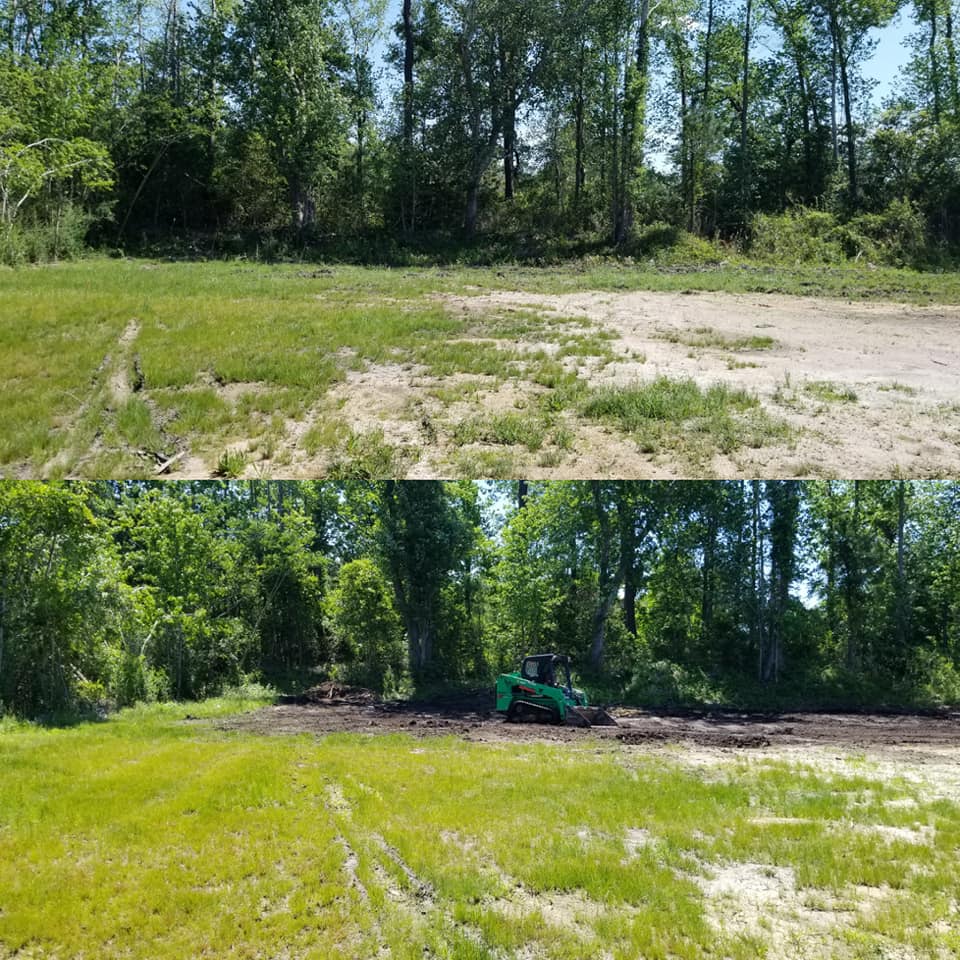 Grading the ground in Little River,SC 29566