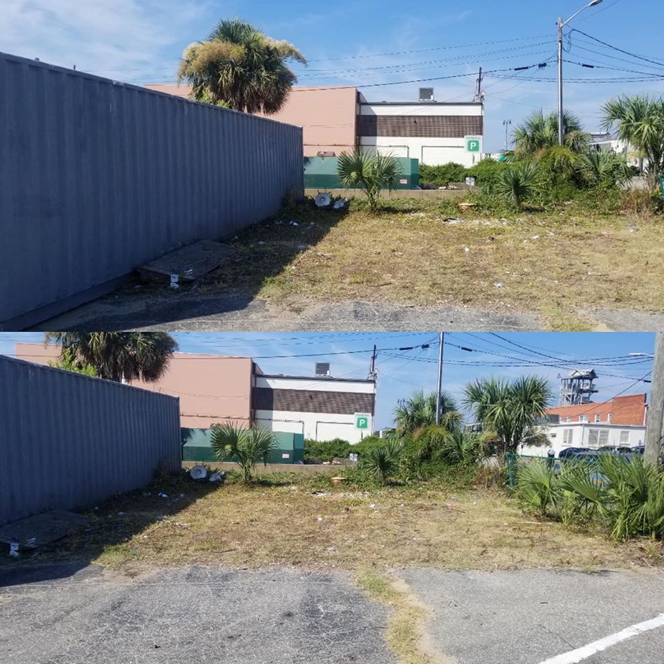 Myrtle Beach for Ripleys, cleared debris to make more parking for employees