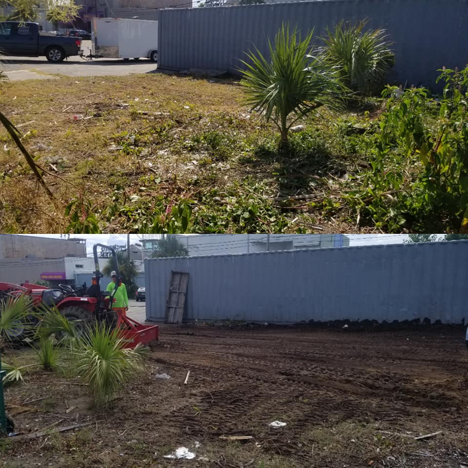 Myrtle Beach for Ripleys, cleared debris to make more parking for employees